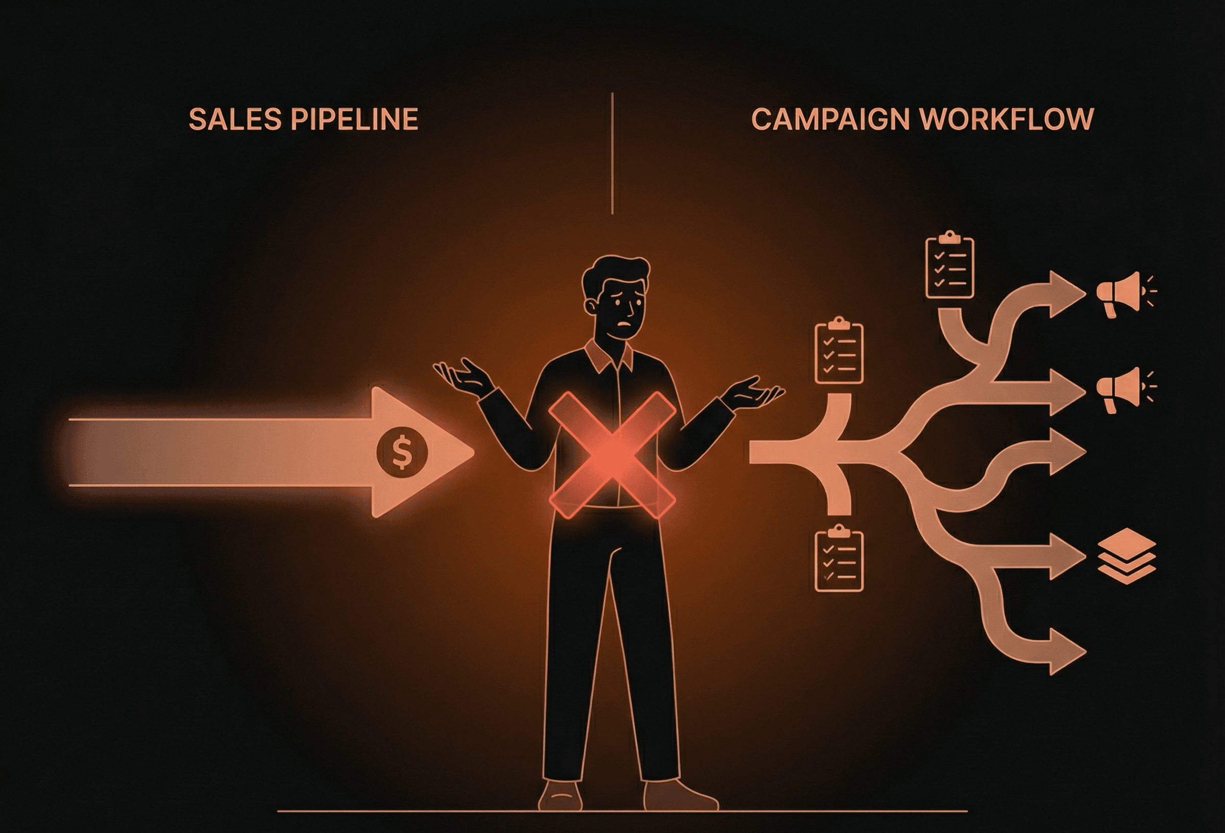Sales vs Campaigns mismatch visualization